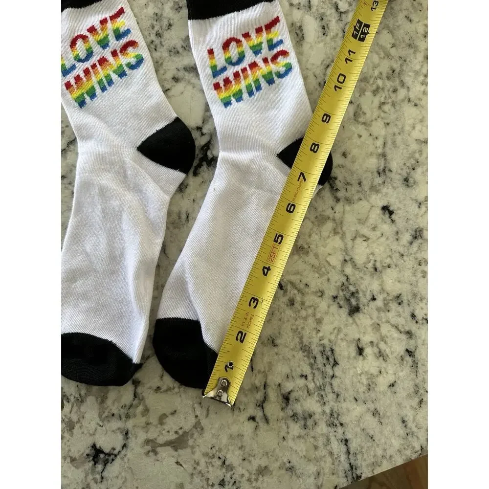 Love Wins Unisex Crew Socks - Love (One Size Fits Most)